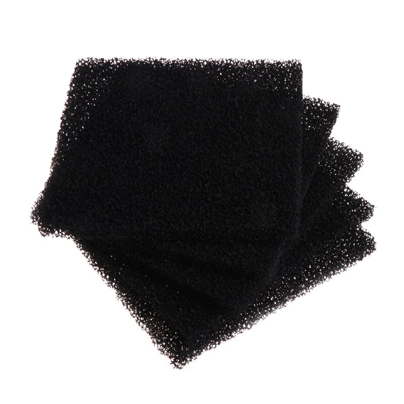 5Stck Aquarium Universal- Aktivkohle Schaum Schwamm Luftfilter Imprägniert Blatt Pad dauerhaft Aquario Luft Kasten anwendungen