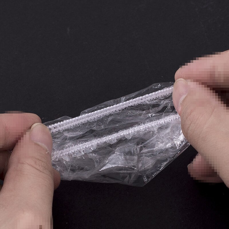 50/100 stk vandtæt engangs øredæksel bad brusebad salon gennemsigtig ørebeskyttelsesdæksel farvning af hår engangs ørebeskyttere