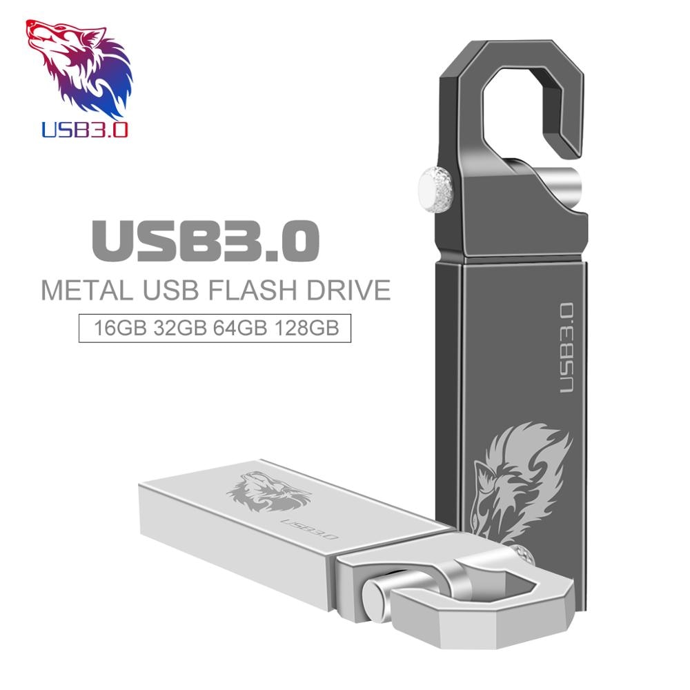 Pen Drive Metal Usb Flash Drive 2.0 Keychain Flash Disk 4G 8G 16G Flash Memory 32GB 64G 128GB 256GB Pendrive Memory Stick U Disk