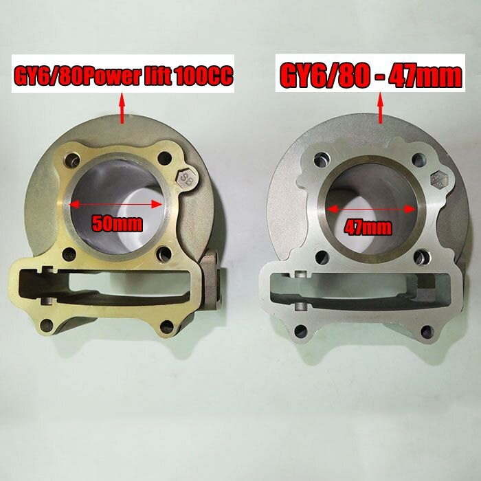 for KYMCO motorcycle scooter Bicycle GY6 four red 48cc / 50/80 modified 100cc sets of cylinder