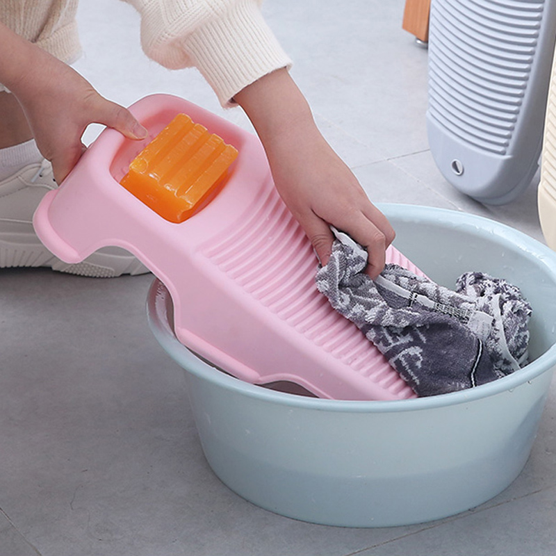 Home Plastic anti-skid wash board thickening washing clothes washboard home large board washing plate 44*22.5*7cm