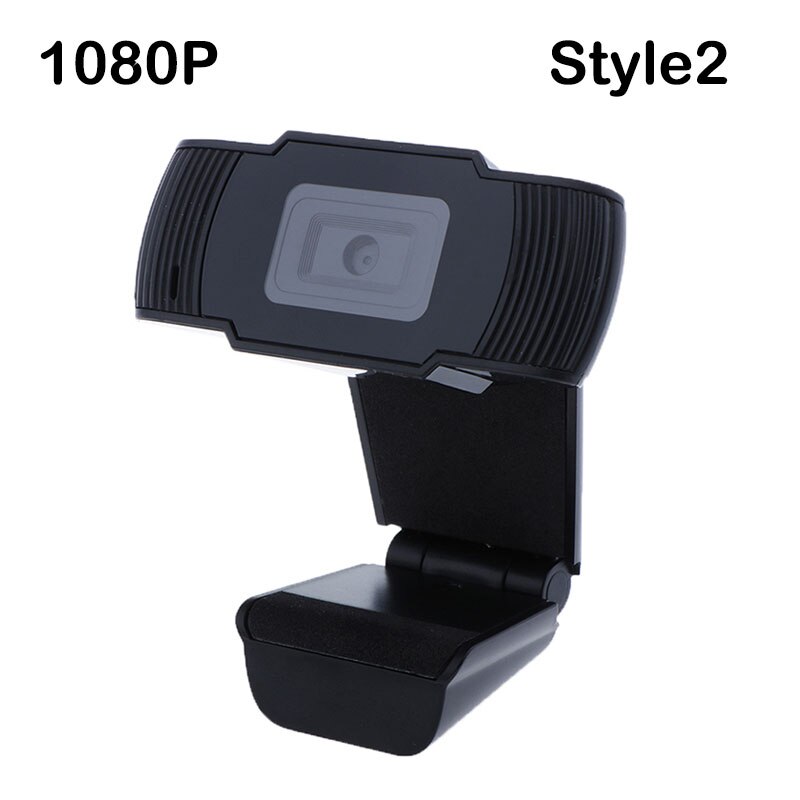 30 degrees rotatable 2.0 HD Webcam 1080p 720p 480p USB Camera Video Recording Web Camera with Microphone For PC Computer: 1080P-Style 2