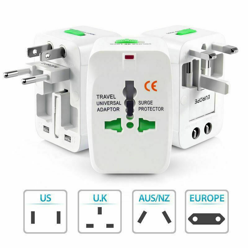 Universal Travel Adapter Multi-Plug Charger Global Conversion Charger Multi-Function Power With Port Converter EU UK US AU Plug