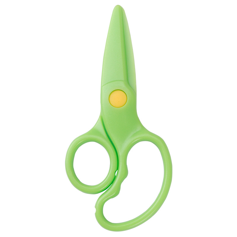 Cute Mini 137mm Safety Round Head Plastic Scissors Student Kids Paper Cutting Kindergarten School Supplies Craft Scissors: g