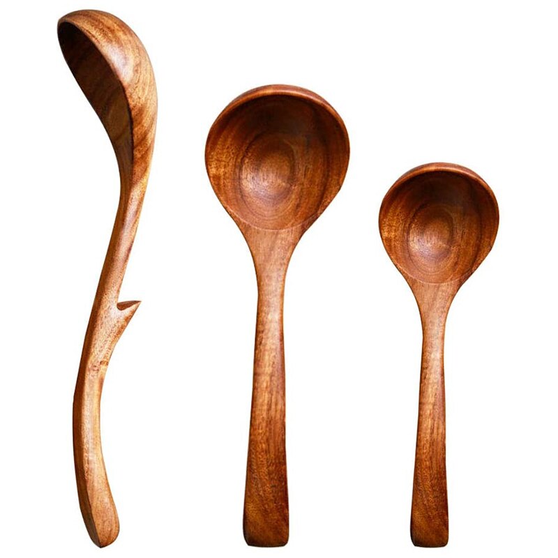 FastCraft Backlöffel Aus Holz Mit 'Spion'-Design | 30 Cm, Einzigartiges Küchen-Utensil