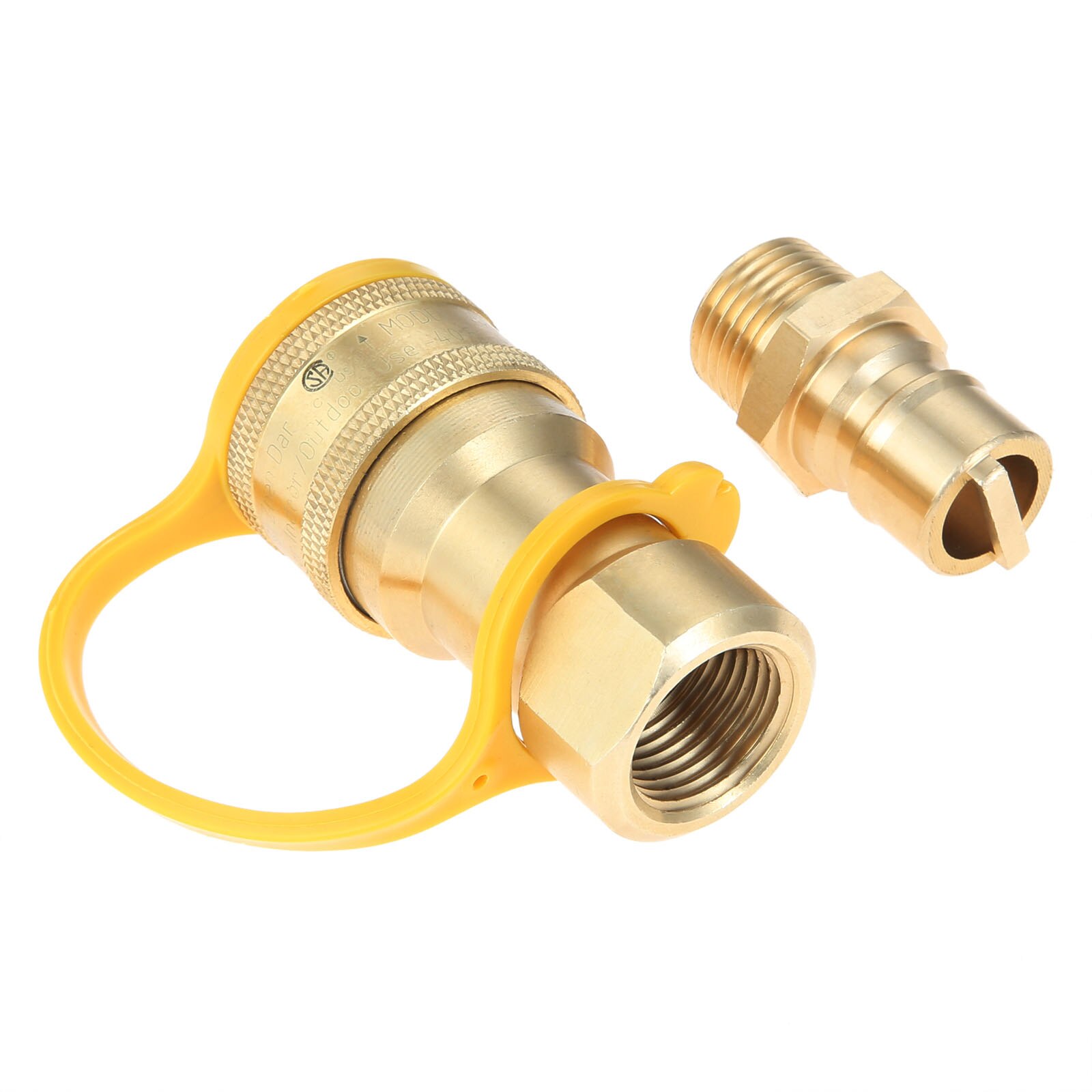 Kit de conexión rápida de Gas de 1/2 &quot;, Conector de desconexión con enchufe de inserción macho, adaptador de conexión rápida de propano de Gas Natural de latón de 1/2 pulgadas