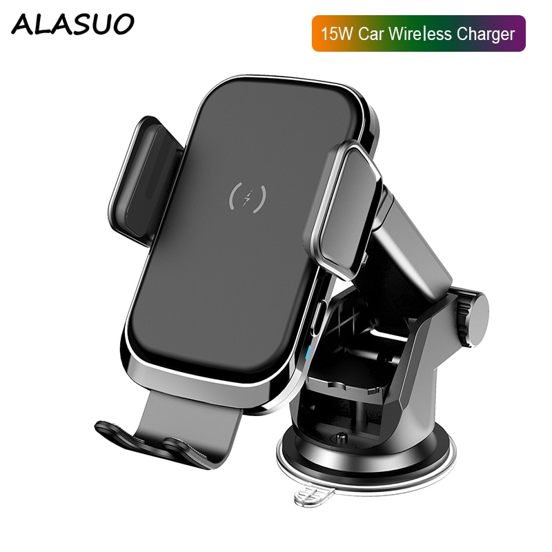 15W QI praktisch halterung Auto kabellos aufladen handyhalterung Auto Für iPhone 1110 8 9 X XR XS Samsung Zwei Modus Luft entlüften / Saugnapf