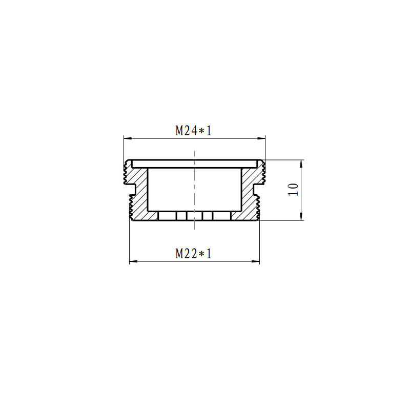 1PC ABS Kitchen Faucet Aerator Adapter Male 22mm To Male 24mm Water Purifier AdapterFaucet Replacement Accessories