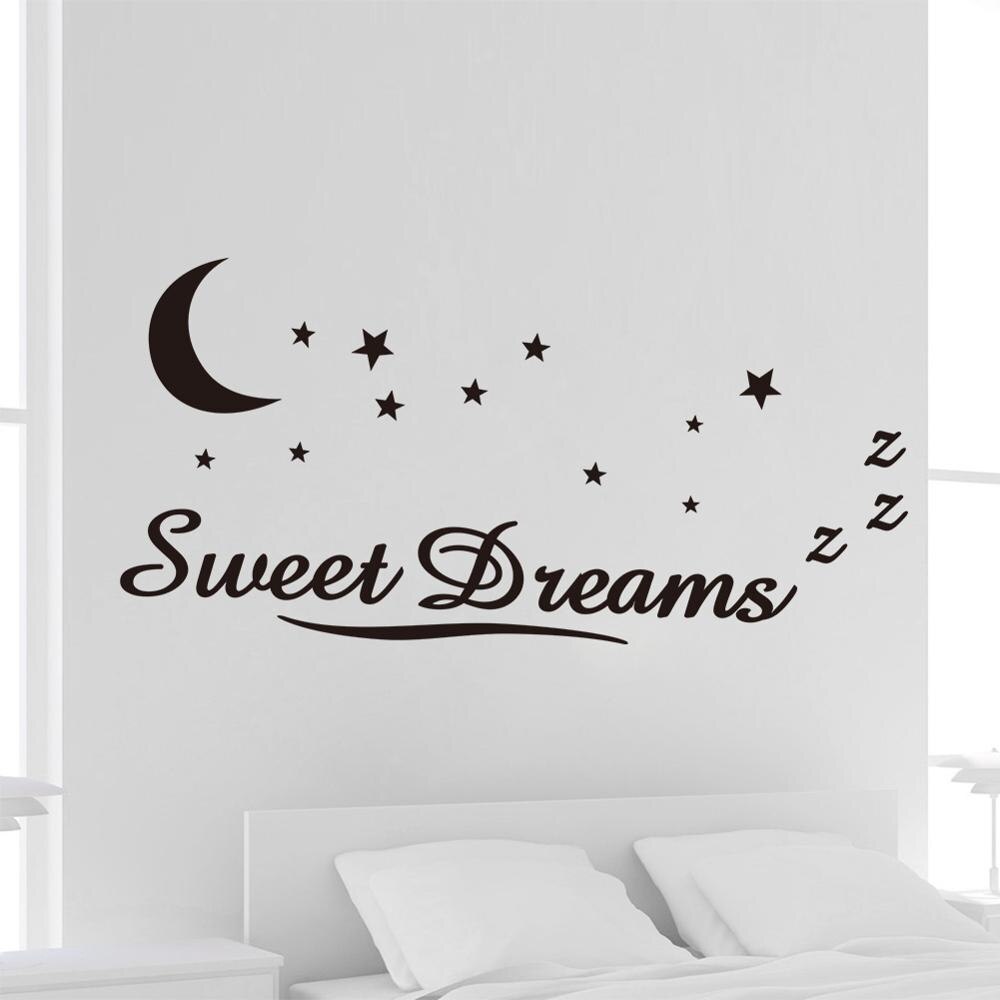 Søde drømme stjerner wallstickers boligdekoration baby børnehave soveværelse børn wallsticker kunst decal stickers tapet