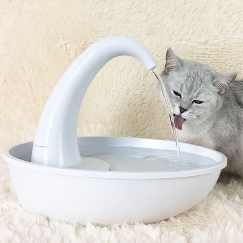 Ruhig Trinker Für Katzen Automatische Elektronische Wasser Brunnen Für Katze und Hund Schwan Haustier Trinken Schüssel für Katzen Haustier Trinken brunnen