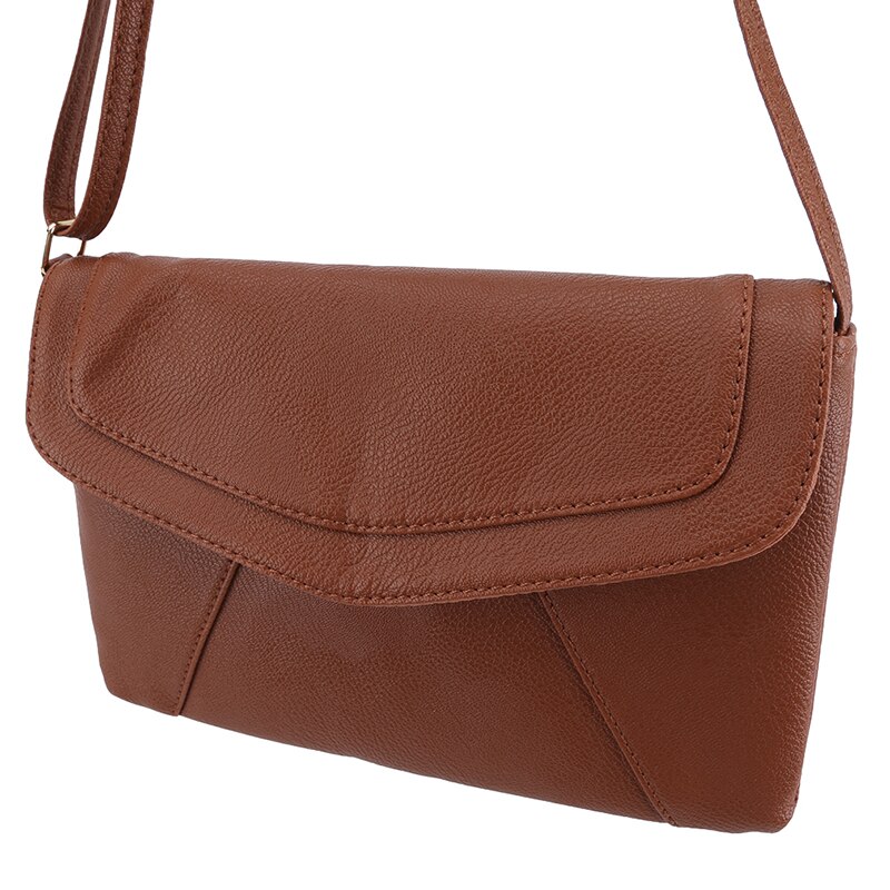 Bolso cruzado de para mujer, bolso de hombro lavado suave negro, bolso de mensajero de retales, Bolso pequeño con solapa para niñas