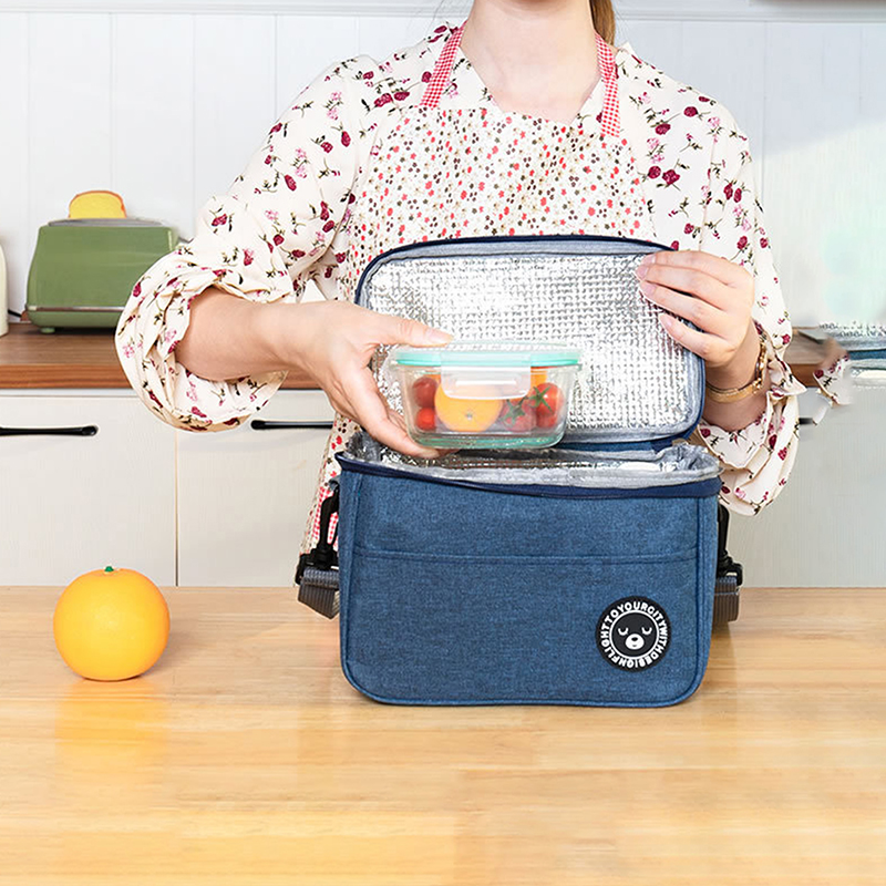 Izolowane pudełko na Lunch mężczyźni kobiety Travel Portable Camping torba na piknik zimne jedzenie Cooler torba termiczna dzieci izolowane etui z paskiem 1PC
