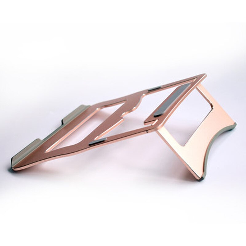 befon Foldable Laptop Stand Portable Adjustable Aluminium Folding Laptop Holder for macbook suporte notebook hp dell desk: Gold
