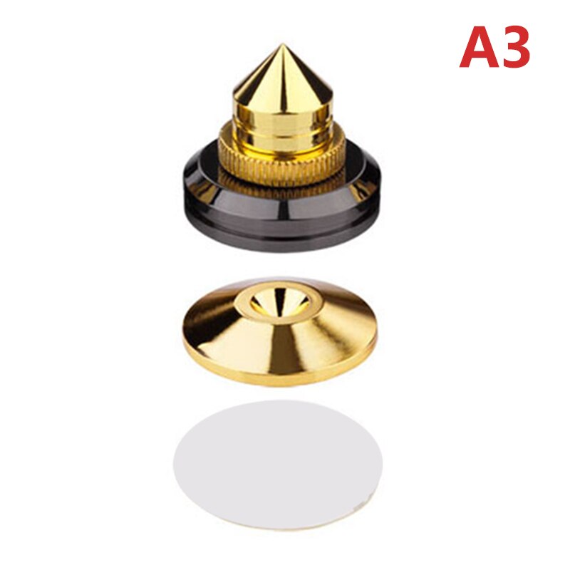 Speaker Beugel Voet Pad Zinklegering Metalen Spike Kegel Vloer Voet Nail Speaker Beugel Voet Pad Vloer Voet Nail: A3