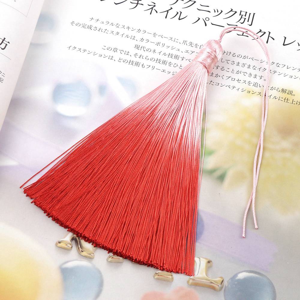 Boucles d'oreilles en Polyester à franges 13cm | 2 pièces, frange pour téléphone portable, bijoux à bricoler, chaîne porte-clés auto-même, boucle d'oreille, pendentif: 1
