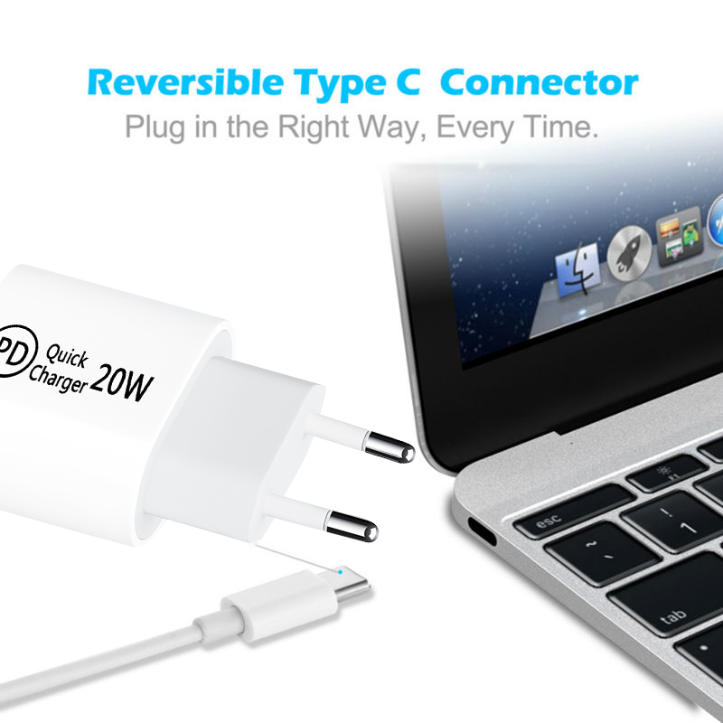 20W Pd Charger Voor Iphone 12 11 Pro 8 X Xr Xs Max Snel Opladen Voor Samsung S10 S9 s8 Xiaomi Quick Charger Adapter USB-C Charger