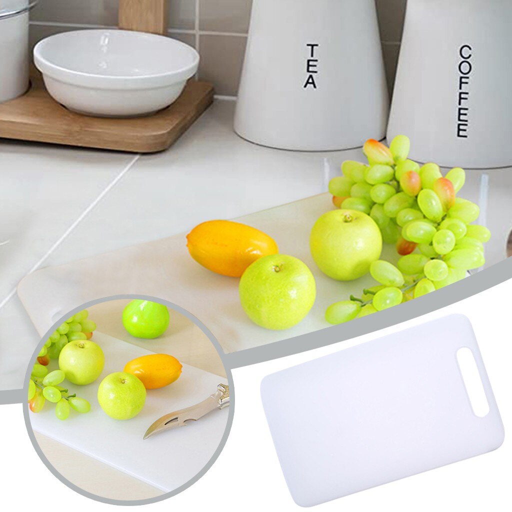 Kitchen Plastic Chopping Board Non-Slip Feet Deep Drip Juice Groove Hangable plastic cutting board Fruit and Vegetable Cutting M