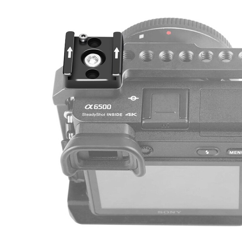 R5 R6 adattatore per montaggio su slitta fredda per fotocamera con filettatura Anti-off per A7C A7S3 A7M3 A7III morsetto per microfono per fotocamera LED opzioni fai da te