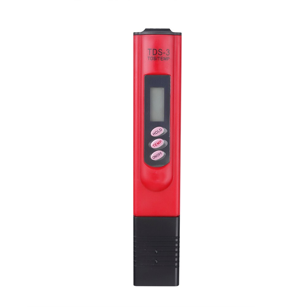 Digital LCD TDS Meter Thermometer Pen of Tester Accuracy 0.1 Aquarium Pool Water Wine Urine Automatic Calibration: Red