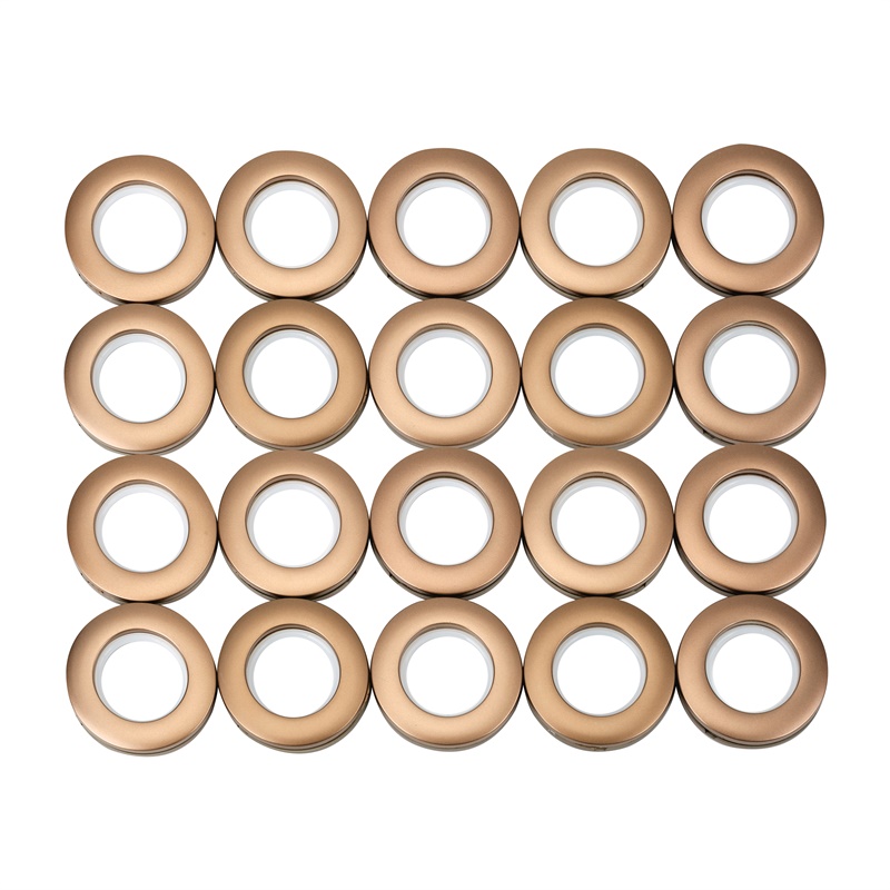 32-pack Curtain Eyelet Rings Inner Diameter 3.9cm Grommet Kit Nanoscale Low Noise Curtain Rings for Curtain Rod Shower Curtain