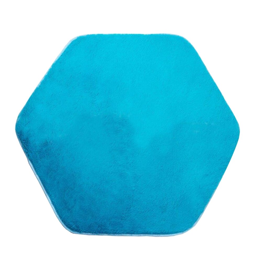 Hexagonal Weichen Bequemen Plüsch Zelt Teppich Matte Kinder Spielhaus Schlafzimmer Boden Teppich Innen Aktivität ACCS-Blau