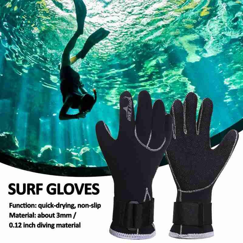 Surf Surfing 3Mm Neoprene Cold-Proof Winter Swim Swimming Scuba Snorkeling Diving Gloves Keep Diving Swimming
