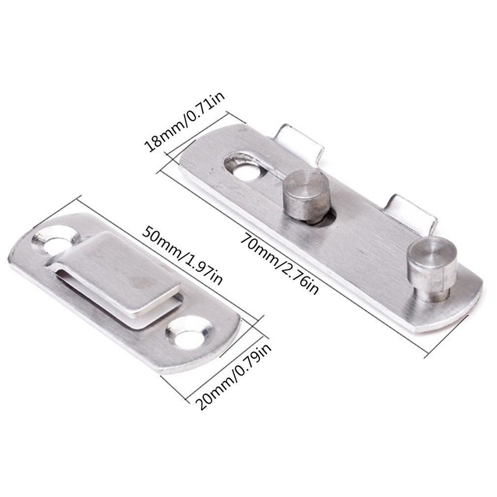 Rvs Hasp Klink Slot Schuifdeur Voor Window Kabinet Fitting Gemonteerd Deur Gesp Security Schuifdeur Klink