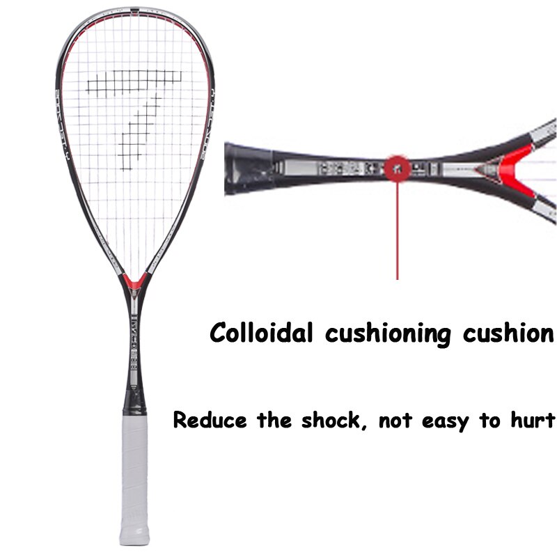 Squash Racket Carbon Sqwash Racket Racquete Met String Tas De Squash Pelota Professionele Voor Training Wedstrijd Sport Apparatuur