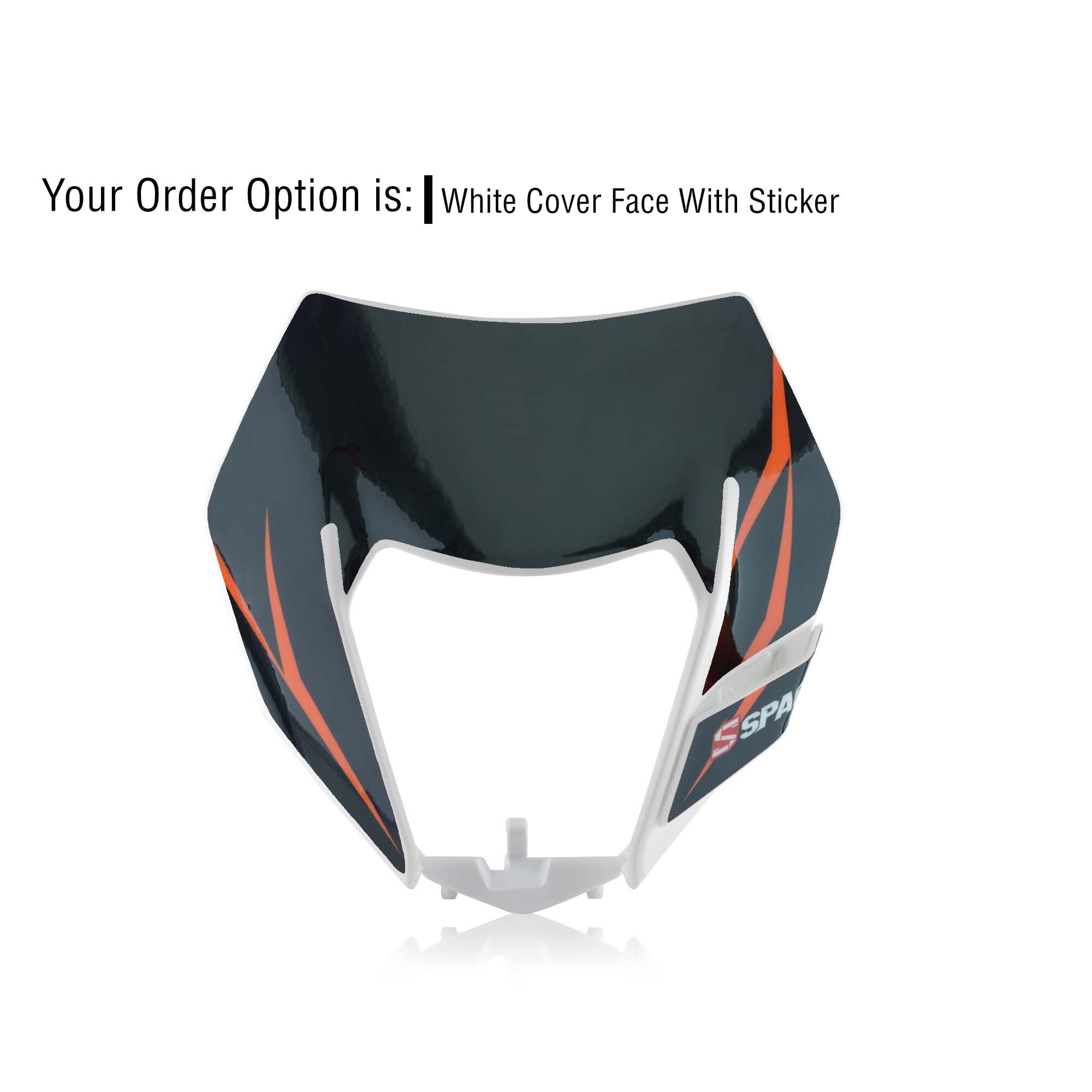 Motorrad LED Scheinwerfer Vorne Lampe Maske Beleuchtung Scheinwerfer Für KTM SXF EXC XCF XCW SMR 125 250 350 450 500 530 sechs Schild MX Enduro: Startseite Aufkleber 4