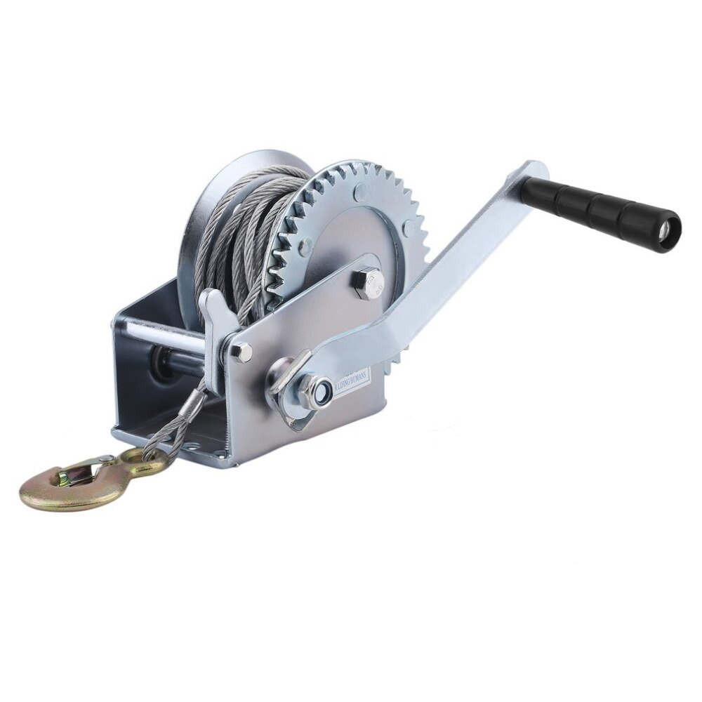 Manual Winch1000lbs Truck Auto Lifting Sling 10M Boat Car Lift Winch Heavy Duty Hand Power Puller Hand Tools