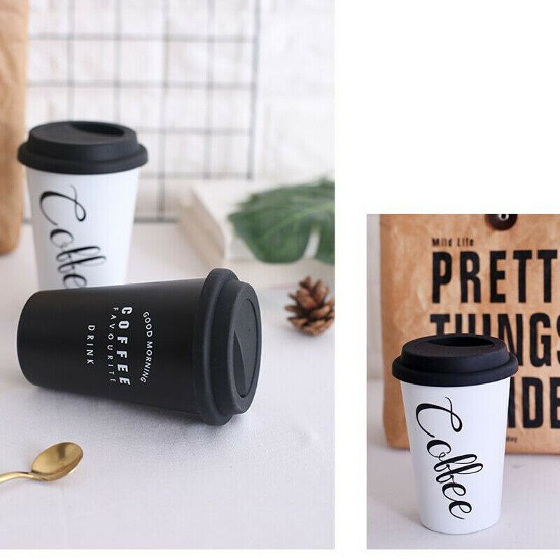 Original Reusable Stainless Steel Coffee Cup Travel Mug Travel Takeaway & Lid Coffee Tea Cup Mug Wheat Straw Travel Cup