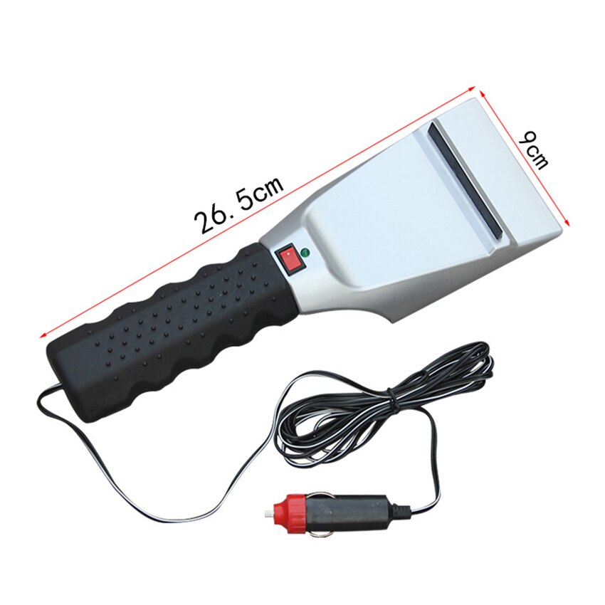 12V Auto Heated Ice Scraper Auto Windshield Window Ice Scraper Squeegee for Cars, Truck, Time Saving Time Snow Removal Scraper