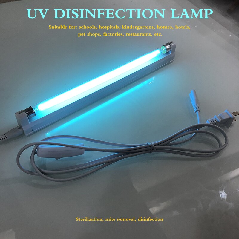 6W 8W Germicidal Sterilizer UV LED Lamp 110v 220v Ultraviolet Quartz Linear Light Ozone Generator Disinfection Deodor Bar Tube
