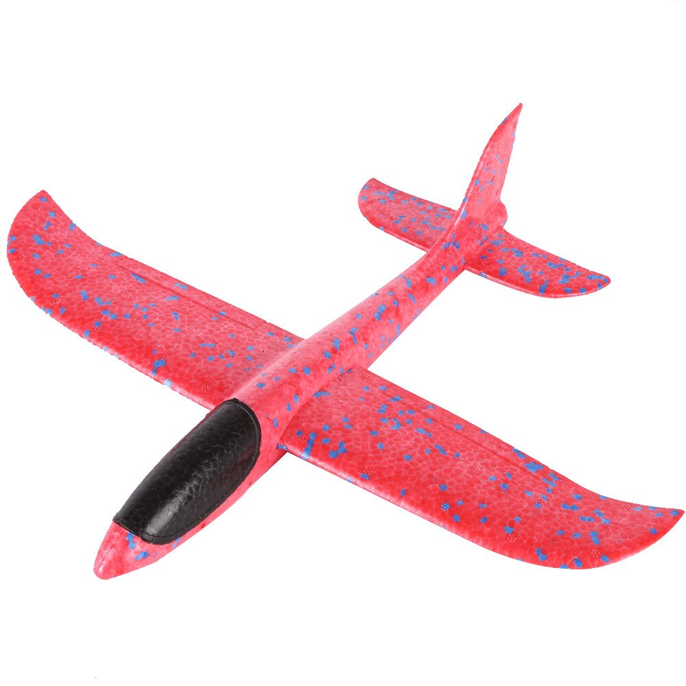 Aircraft Planes for Kids Outdoor Sport Foam Hand Throwing Airplanes toy, 36cm 48cm Flight Mode Glider Inertia Planes Model: Pink