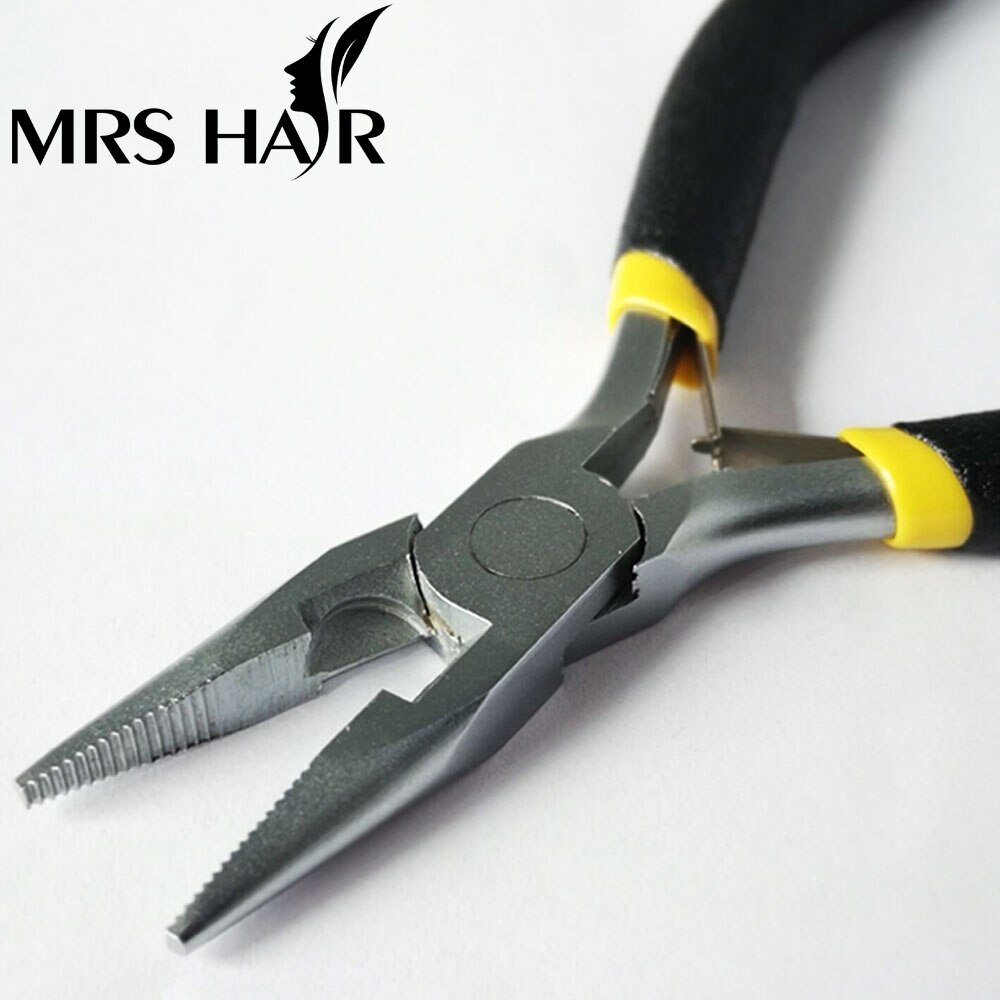 Microlink haarverlenging Metaal Stalen Tang I-tip haarverlenging micro nano ring haarringen Haartang microlink hair extensions: Black