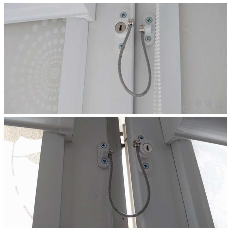 Baby Safety Lock Child Window Restrictor Security Lock Kids Safety Cable Lock Prevent For Childen Falling Window Locks