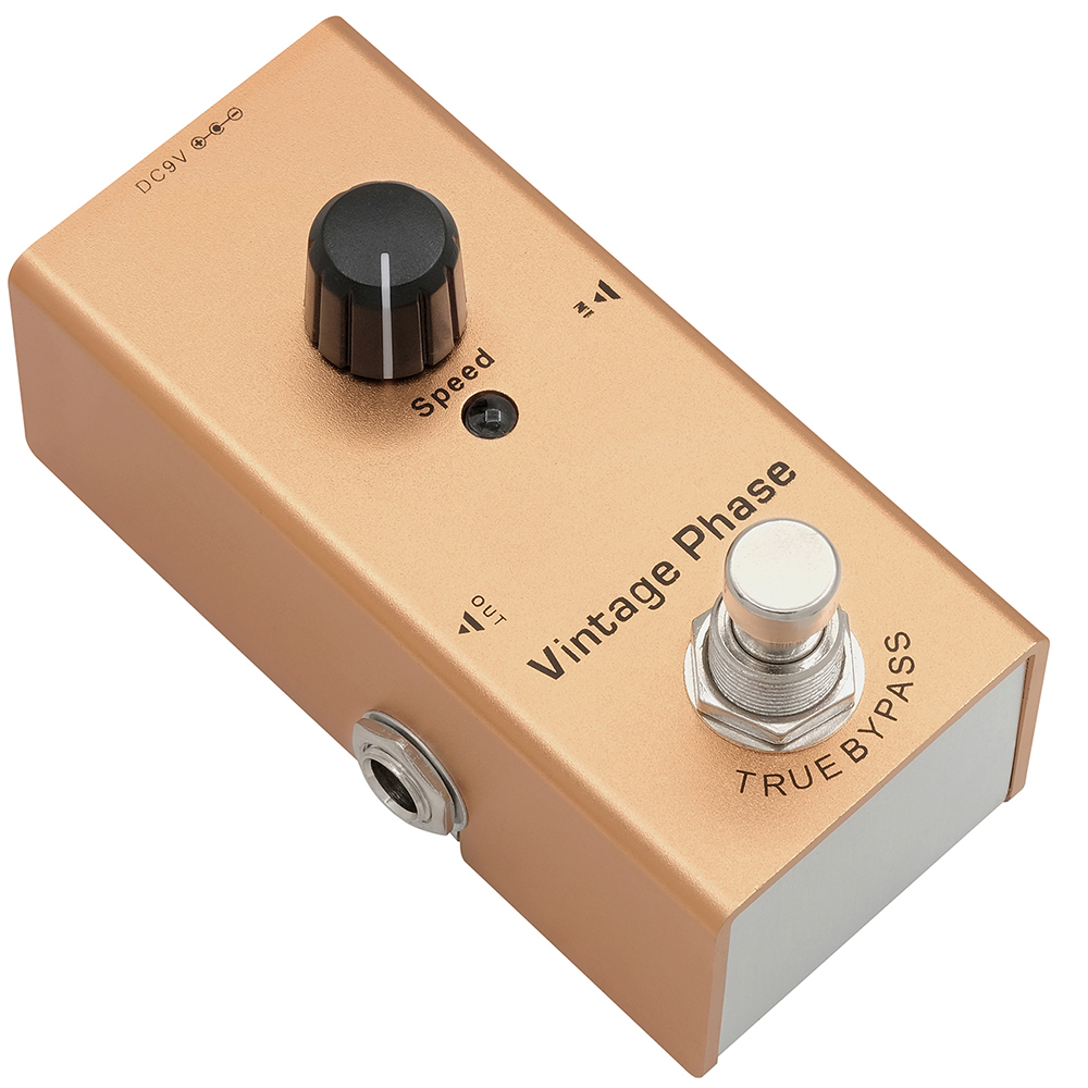 Pedal de guitarra eléctrica Vintage Overdrive/Distortion Crunch/Distortion/Sueño de EE. UU./Coro clásico/Fase Vintage/Delay Digital: naranja