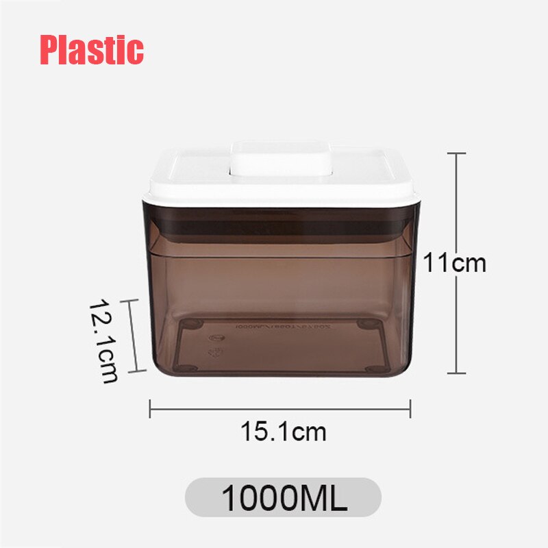 Large Capacity Baby Milk Powder Portable Food Storage Box Infant Milk Powder Box Toddle Snacks Container Organizer Cereal Box: 1000ml B Plastic