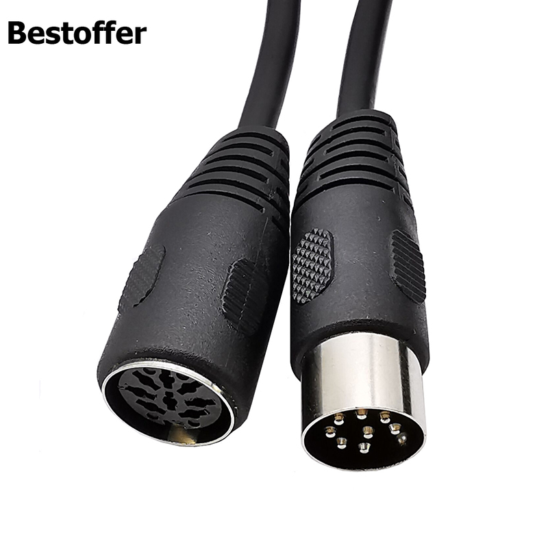 CERRXIAN 0.5 Feet DIN MIDI Cable, 5 Pin DIN Bus to Bus Audio Cable for MIDI Keyboard Synthesizer, Organ, E Piano, MIDI Guitar (0.15
