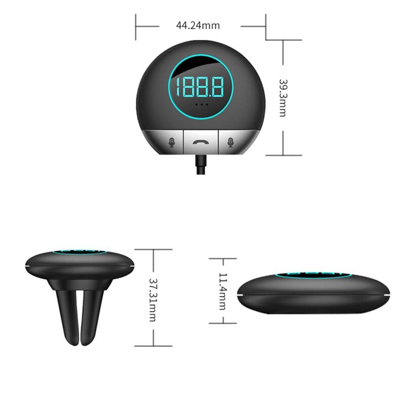 Auto Bluetooth Voice Vertaler 38 Talen Twee-weg Real Time Fm Handsfree Voor Leren Travelling Business Voldoen