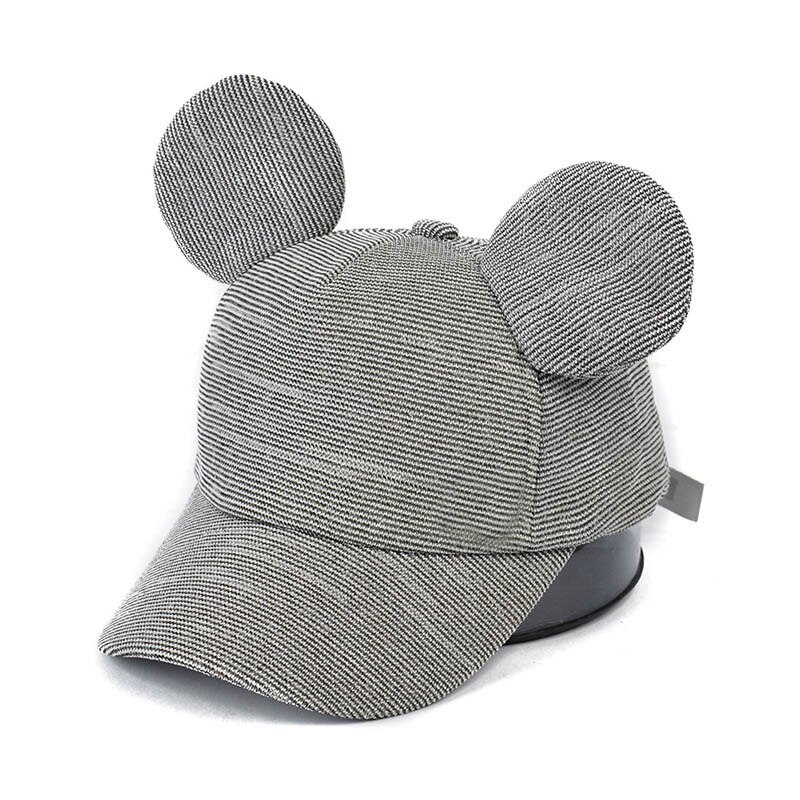 Niños gorra de béisbol con para orejas verano niños niña niño gorra de Sol de algodón gorra de béisbol, de hip hop niñas sombrero Czapka Z Daszkiem: gray