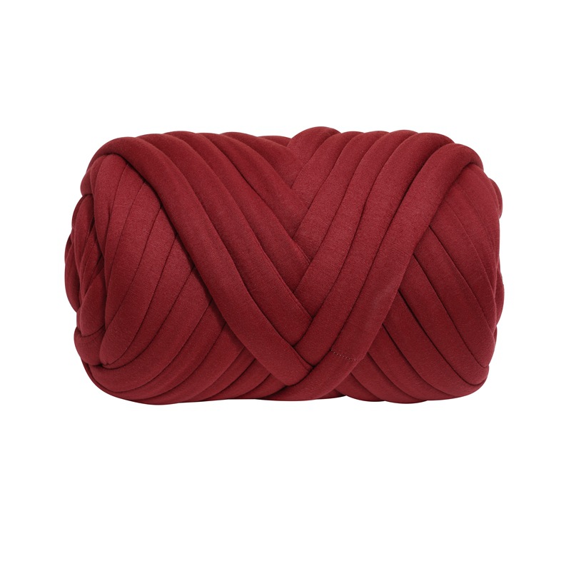 500G Thick Chunky Yarn Cored Cotton Wool Tube Yarn for DIY Blanket Hat Bulky Arm Roving Handwork Knitting Spin Yarn