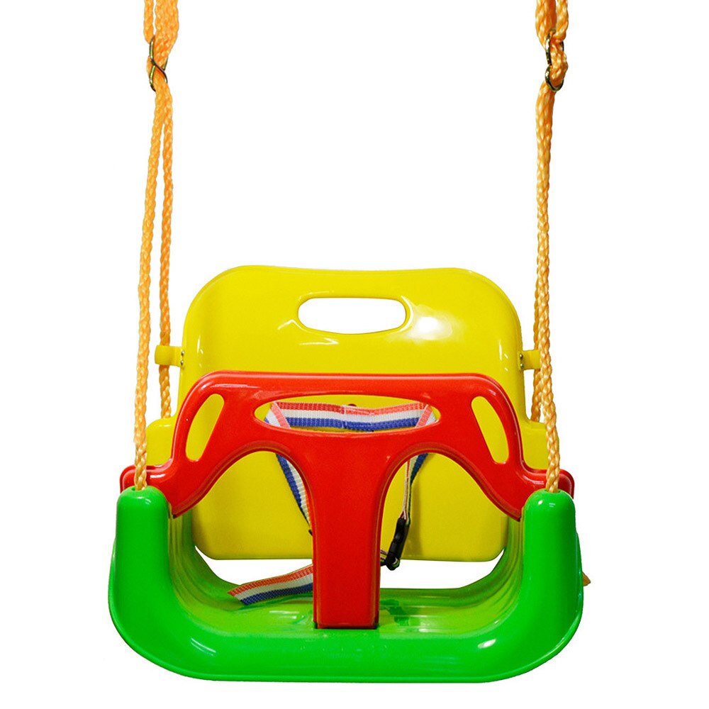 3 in 1 Multifunctional Baby Swing Basket Outdoor Swing Hanging Toy for Child: Green