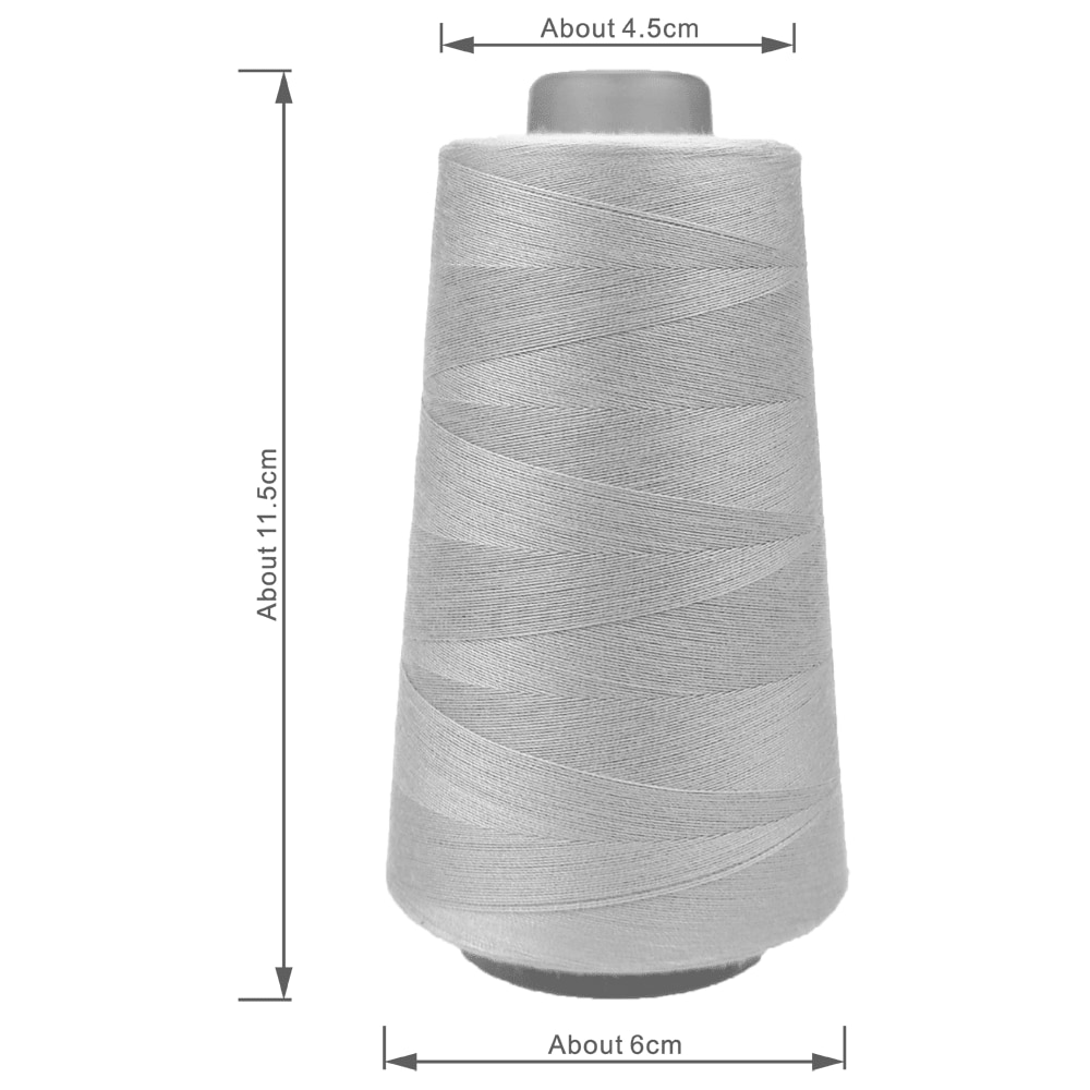 Sanbest 100% Spun Polyester Sewing Thread 3000 Yards 40s/2 High Speed Sewing Machine Overlocking Hand Stitching Threads TH00004