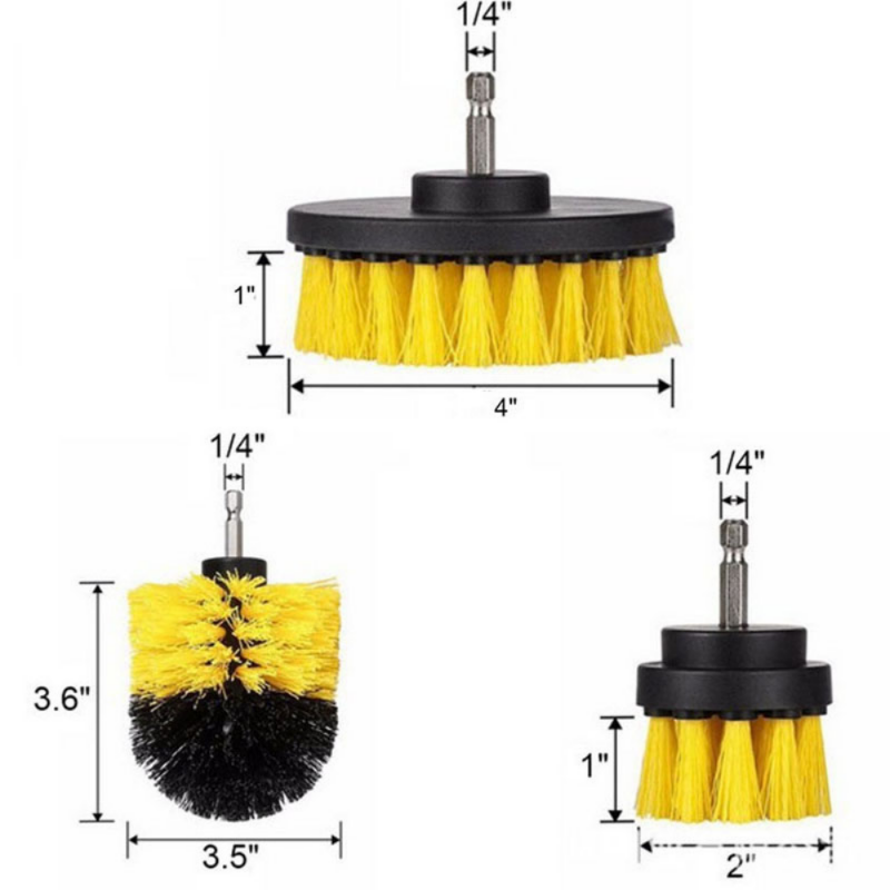 Elektrische Bohrer Wäscher Pinsel Power Pinsel Set Kit Auto Weichen Bürste Bohrer Kit Bad Küche Auto Pflege Reinigung Werkzeuge