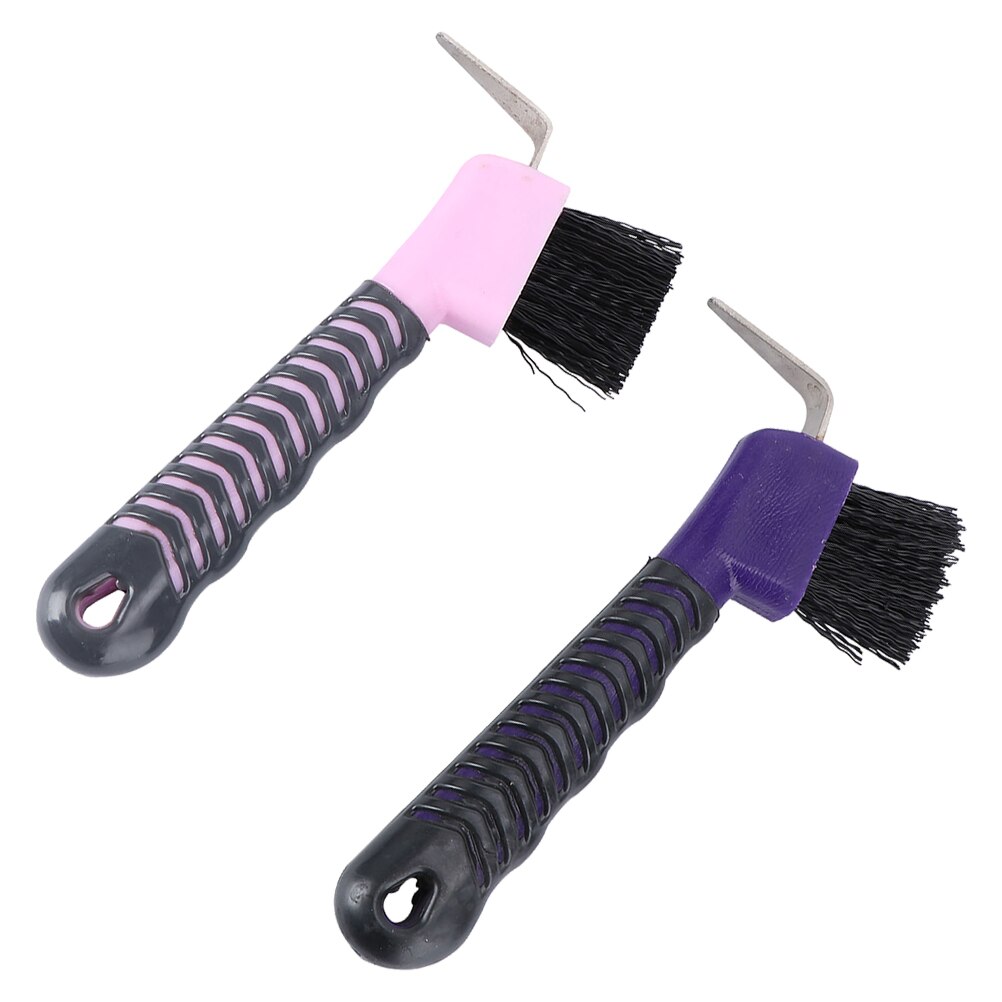 2Pcs Horse Hoof Pick Brushes Horse Hoof Cleaning Brushes Horse Grooming Tools