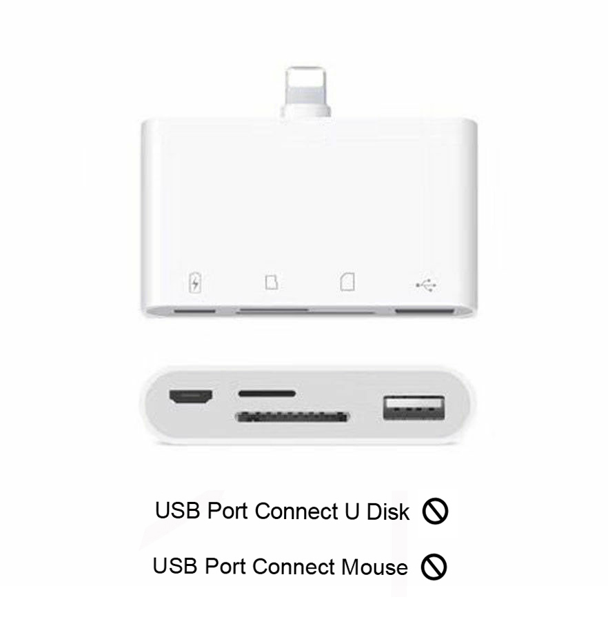Czytnik kart sd tf typu c z systemem ios i kamerą usb otg robić iphone'a xs max xr, ipada zawodowiec, macbooka, huawei  p20 p30, samsunga  s8: Ios 4 w 1 nk108
