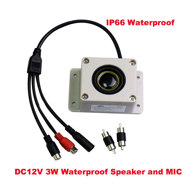 Outdoor Waterdichte Luidspreker Microfoon Surveillance Camera Outdoor Met Input En Output Luidsprekers Pickup