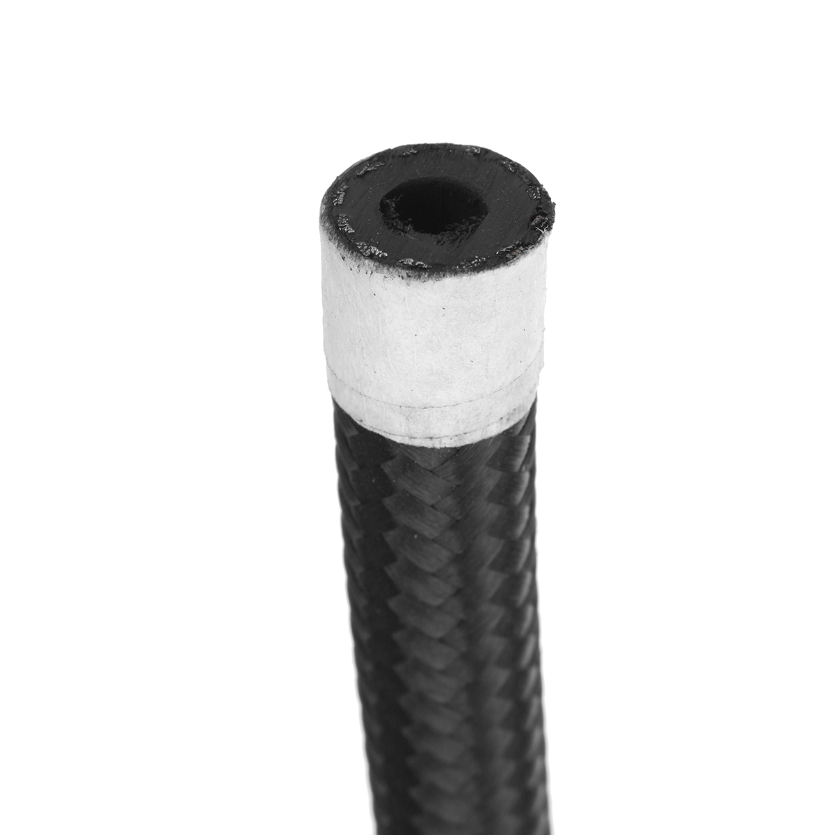 1FT AN4 AN6 AN8 AN10 Fuel Oil Gas Hose Line Pipe Stainless Steel Braided Black