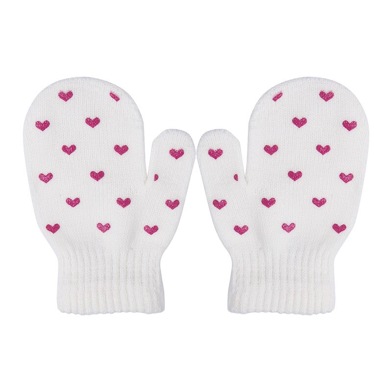 Luvas Mornas Do inverno Do Bebê de Malha Macia Estrelas Amor Coração Crianças Meninos Meninas Luvas Luvas Acessórios Azul Branco Cinza